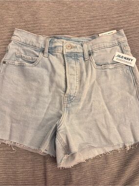 Old Navy Light Blue Frayed Hem Denim Shorts